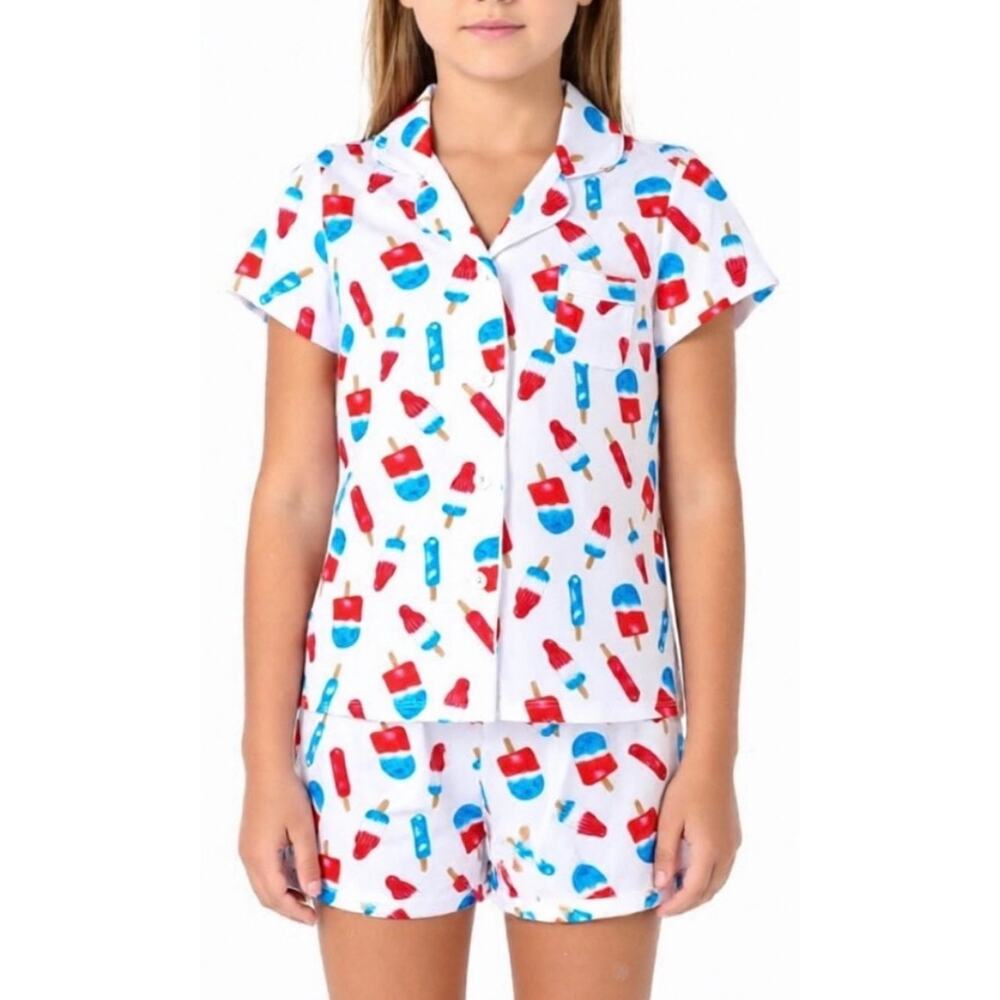Hart+Land American Popsicles Patterned Organic Pima Cotton Women’s Pajama Set S